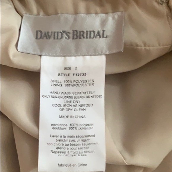 David’s Bridal chiffon and charmeuse dress - Picture 5 of 5